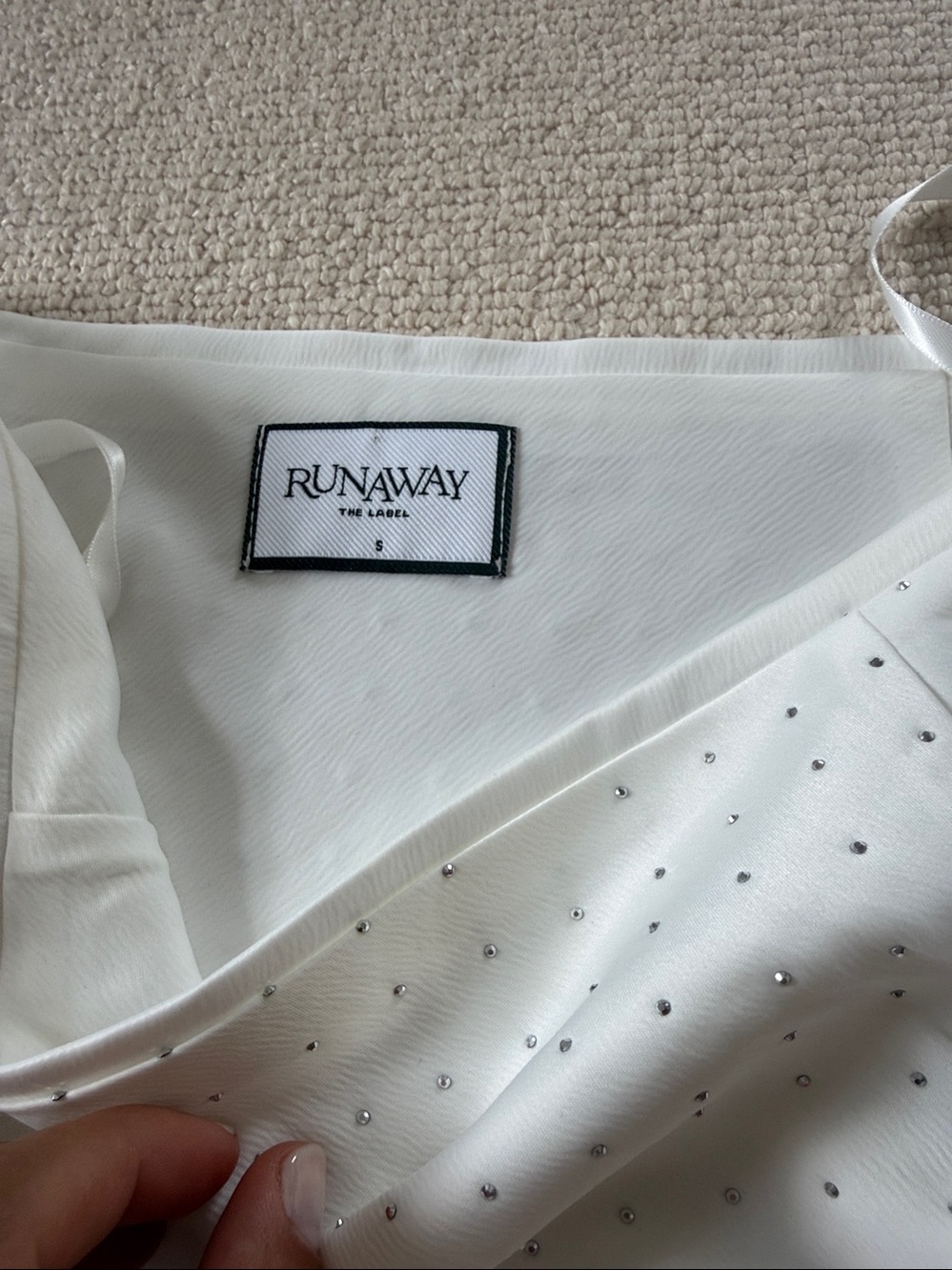 White Rhinestone SET - Picture 4 of 6